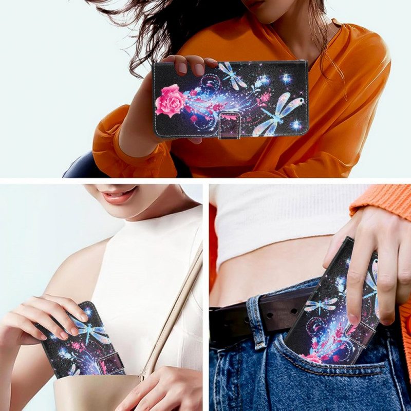 Lederhüllen Sony Xperia 10 Vii Libellen