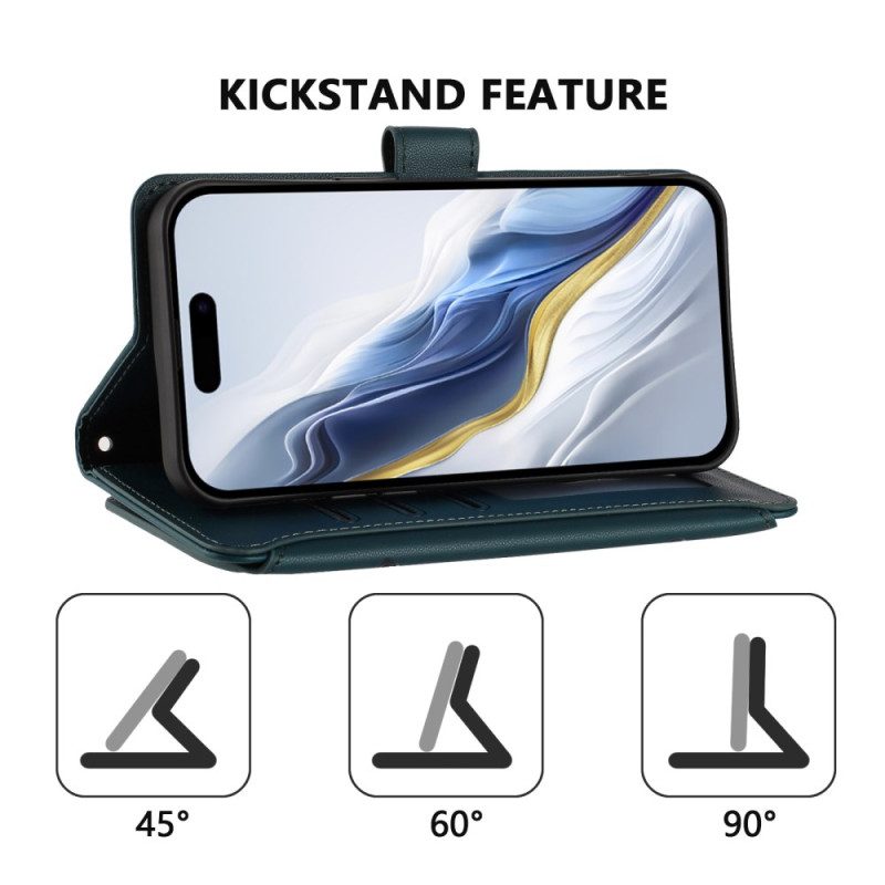 Lederhüllen Sony Xperia 10 Vii Rfid-geldbörse Mit Blumenmuster