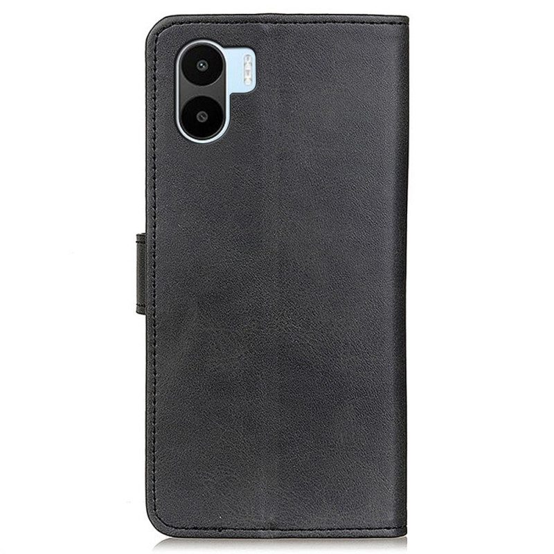 Flip Case Für Xiaomi Redmi A1 Matter Retro-ledereffekt