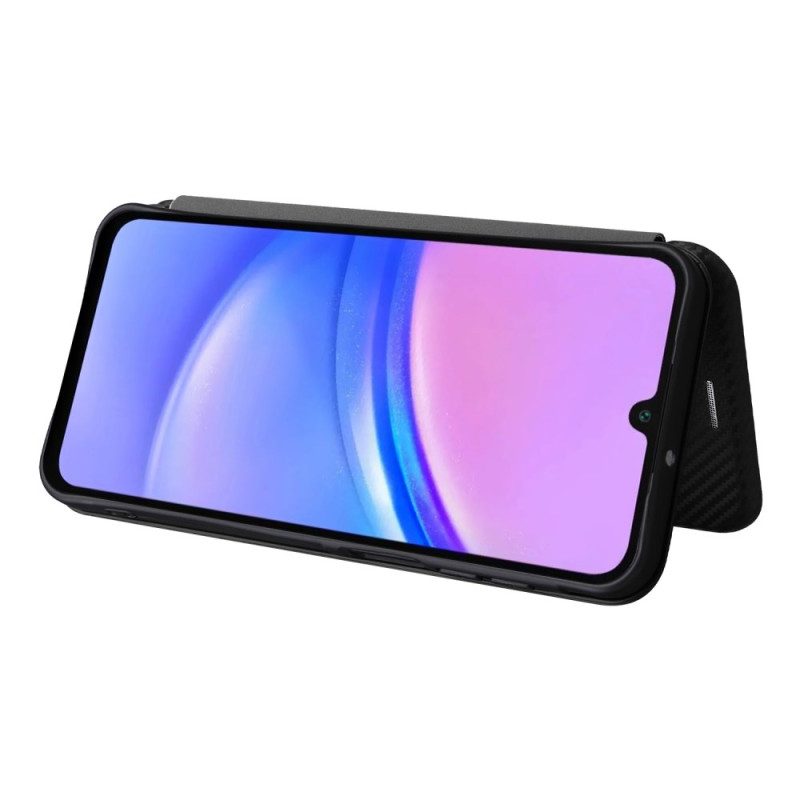 Flip Case Samsung Galaxy A17 4g / 5g Handyhülle Carbonfaser