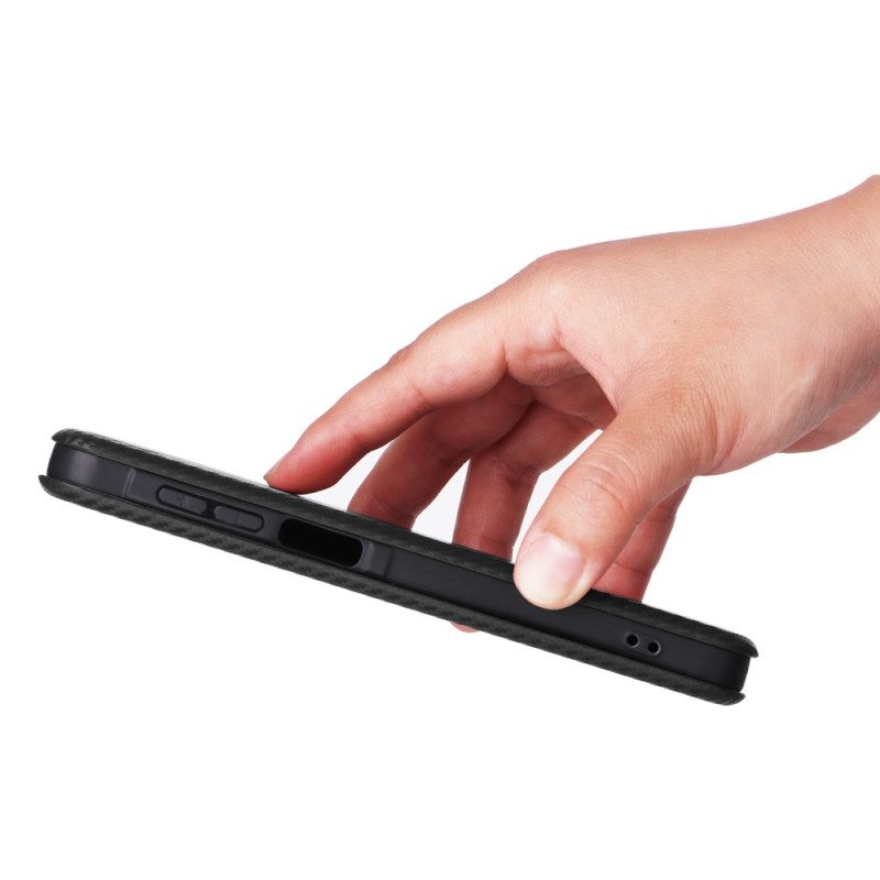 Flip Case Samsung Galaxy A17 4g / 5g Handyhülle Carbonfaser