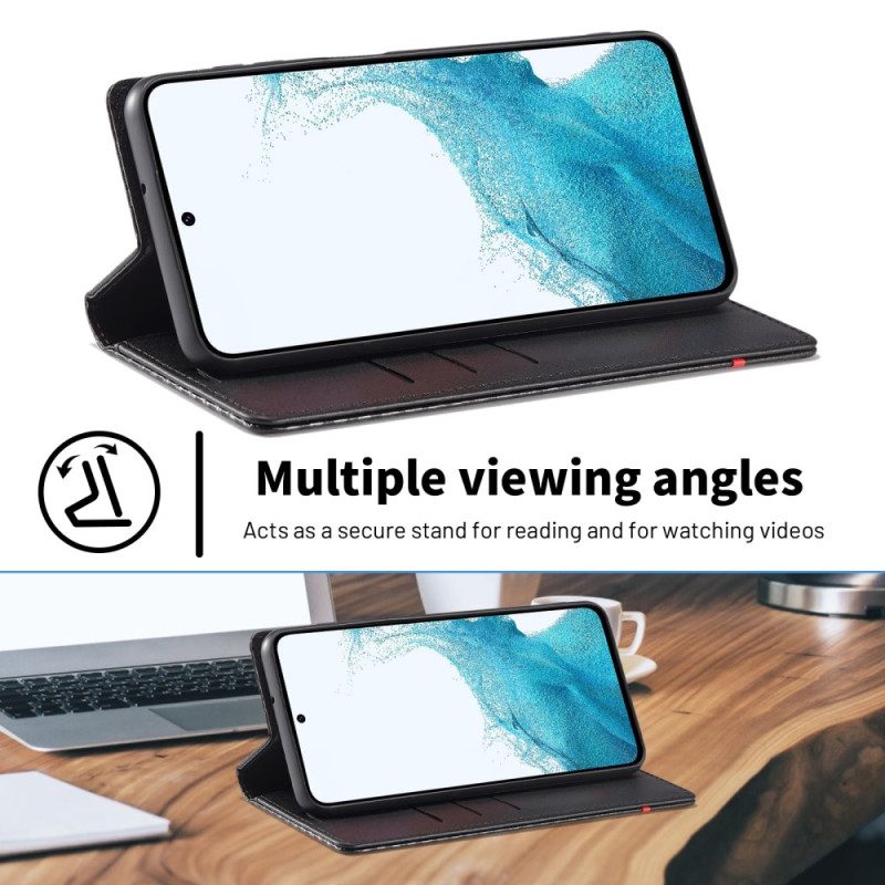 Flip Case Samsung Galaxy A17 4g / 5g Handyhülle Lc.imeeke Carbonfaser