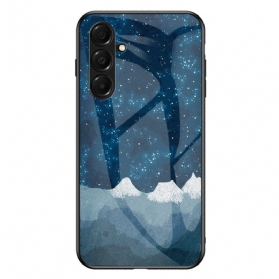 Hülle Für Samsung Galaxy A17 4g / 5g Gehärtetes Glas In Himmelblau