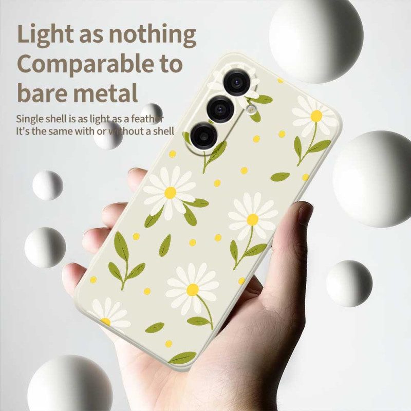 Hülle Für Samsung Galaxy A17 4g / 5g Weiße Blumen