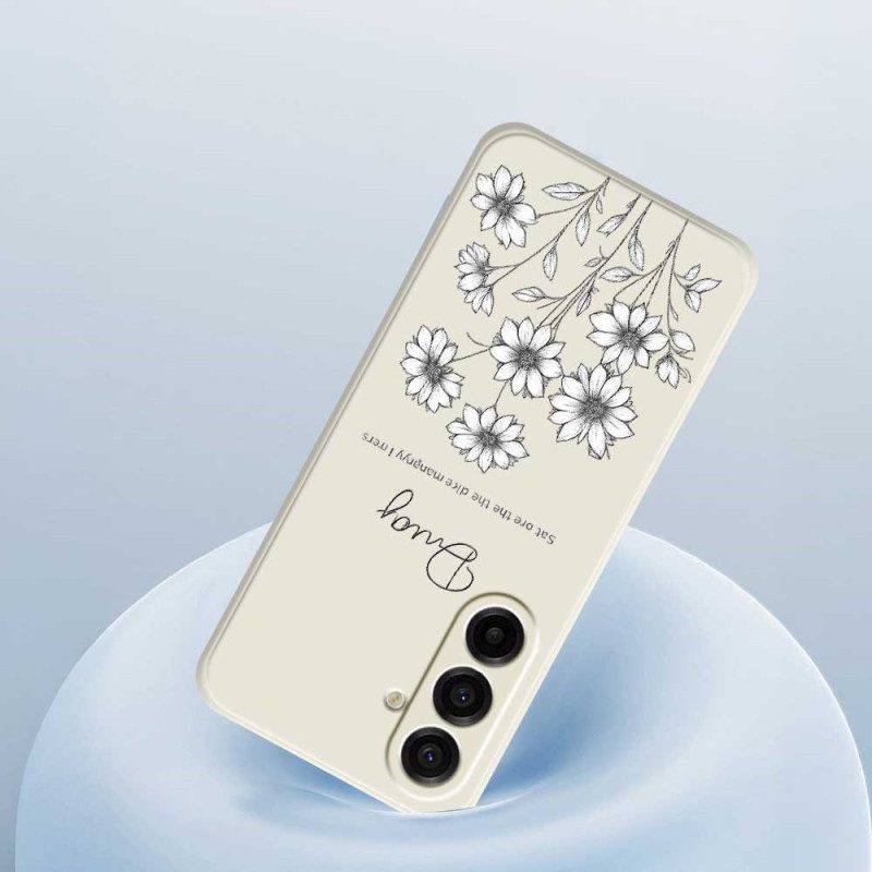 Hülle Samsung Galaxy A17 4g / 5g Handyhülle Grafische Blumen