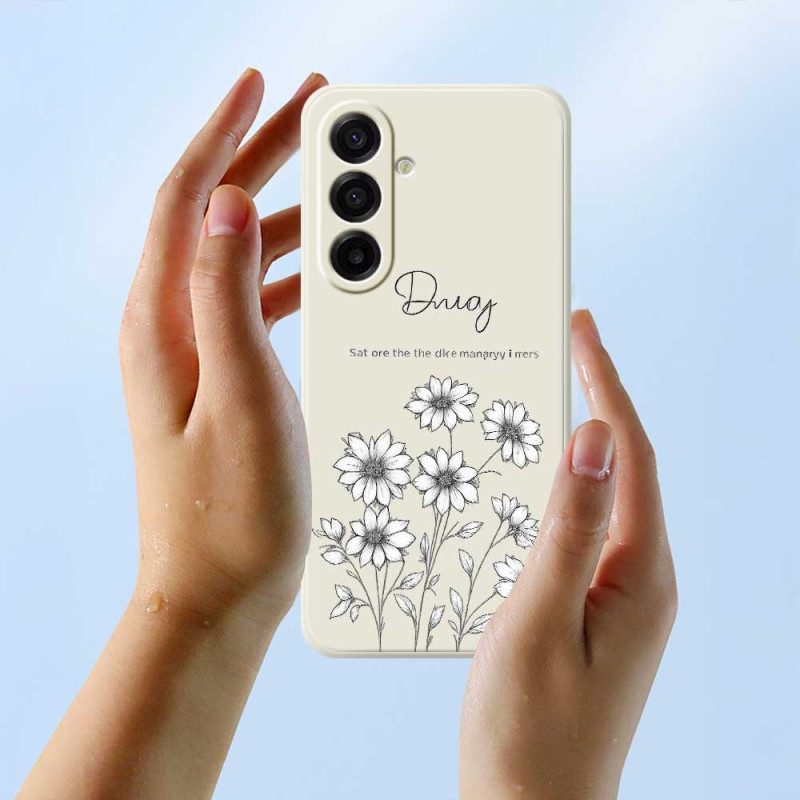 Hülle Samsung Galaxy A17 4g / 5g Handyhülle Grafische Blumen