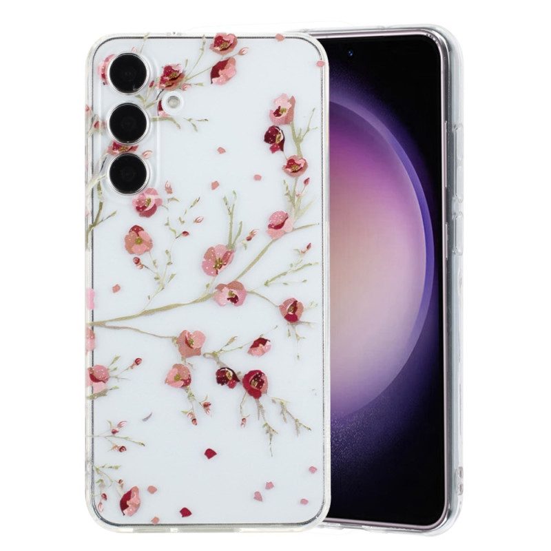 Hülle Samsung Galaxy A17 4g / 5g Handyhülle Rote Blumen