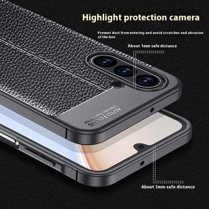 Hülle Samsung Galaxy A17 4g / 5g Litschi-textur