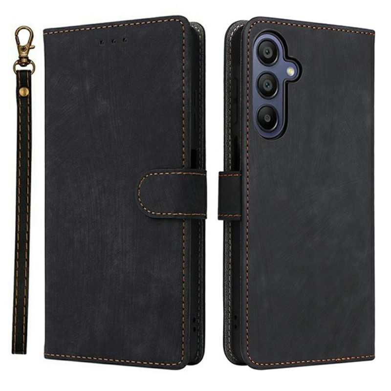 Lederhüllen Für Samsung Galaxy A17 4g / 5g Rfid-schutz In Wildlederoptik