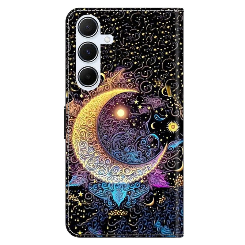 Lederhüllen Für Samsung Galaxy A17 4g / 5g Strahlender Mond