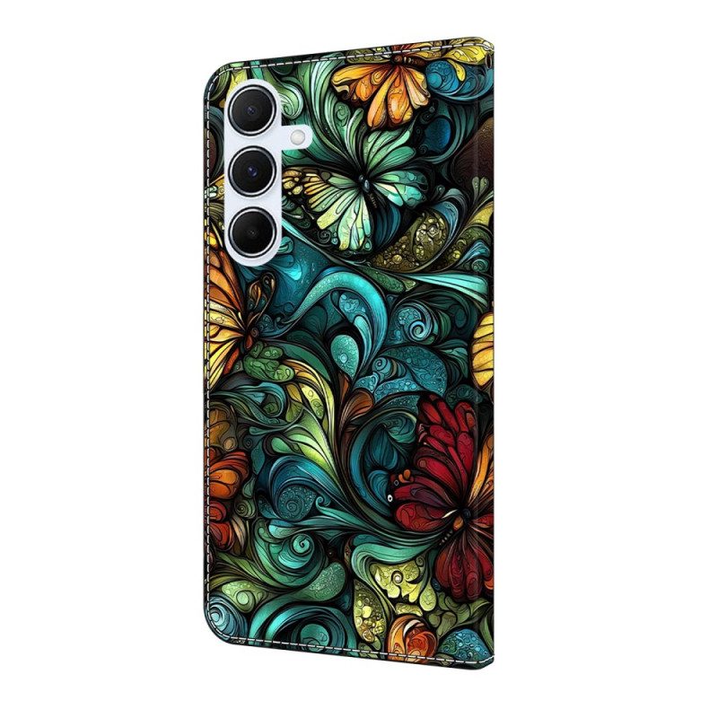 Lederhüllen Samsung Galaxy A17 4g / 5g Aquarellblumen Und -pflanzen
