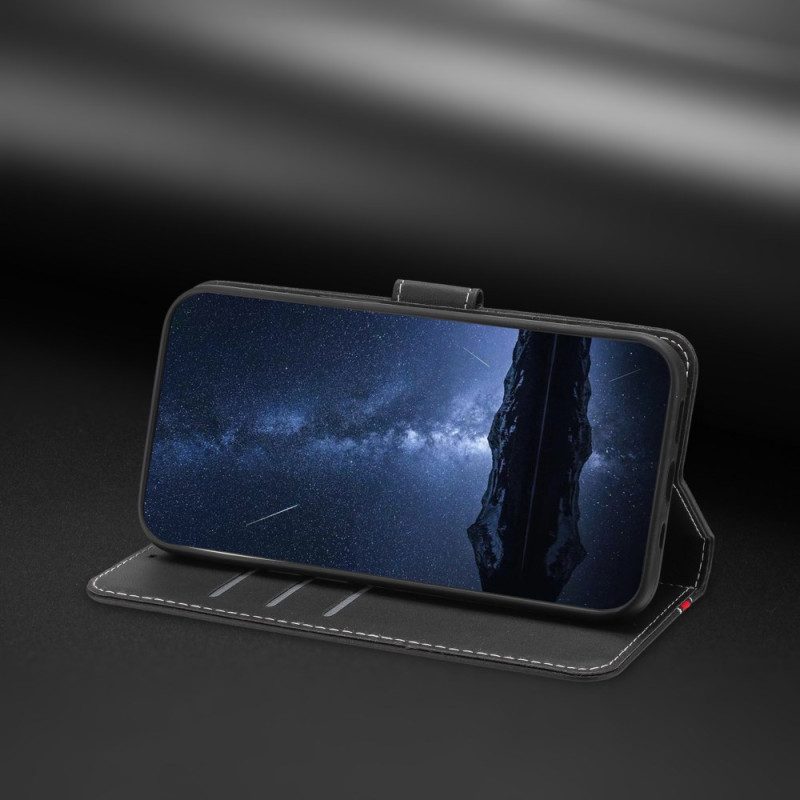 Lederhüllen Samsung Galaxy A17 4g / 5g Handyhülle Farbige Zierleiste