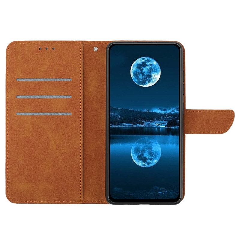 Lederhüllen Samsung Galaxy A17 4g / 5g Handyhülle Linien Und Streifen