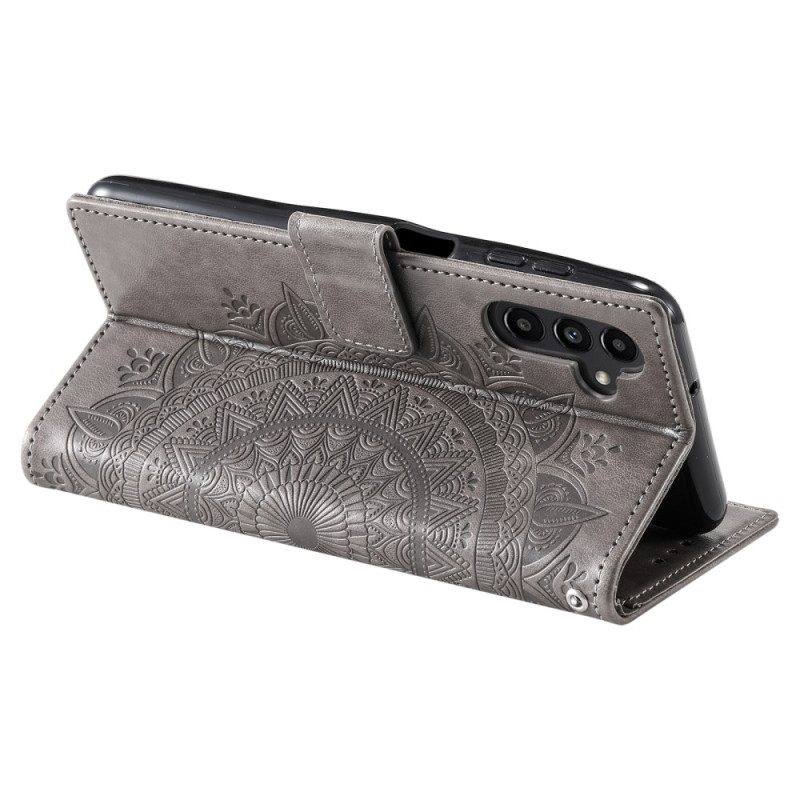 Lederhüllen Samsung Galaxy A17 4g / 5g Handyhülle Sonnenmandala