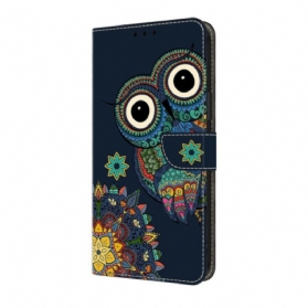 Lederhüllen Samsung Galaxy A17 4g / 5g Mandala-eule
