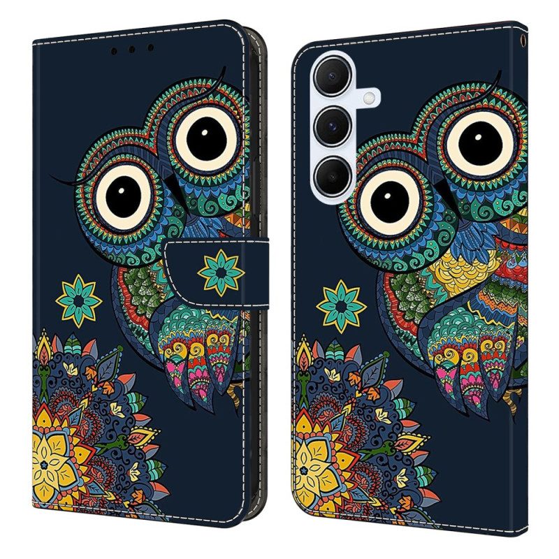Lederhüllen Samsung Galaxy A17 4g / 5g Mandala-eule