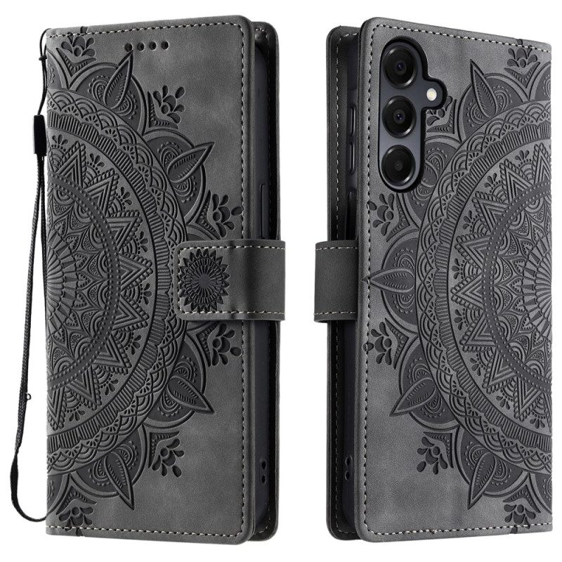 Lederhüllen Samsung Galaxy A17 4g / 5g Mandala-wildlederoptik