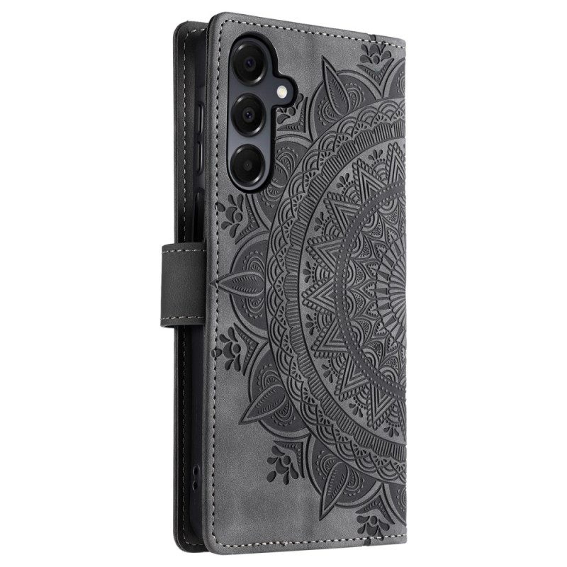 Lederhüllen Samsung Galaxy A17 4g / 5g Mandala-wildlederoptik