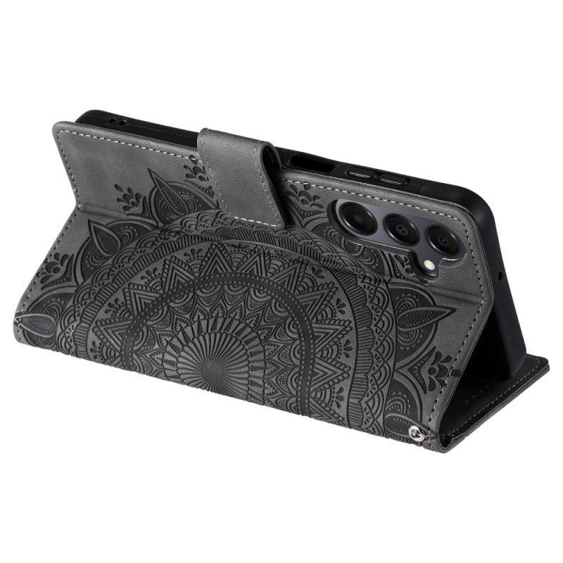 Lederhüllen Samsung Galaxy A17 4g / 5g Mandala-wildlederoptik