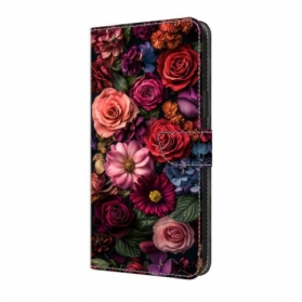 Lederhüllen Samsung Galaxy A17 4g / 5g Rosa Blumenmuster