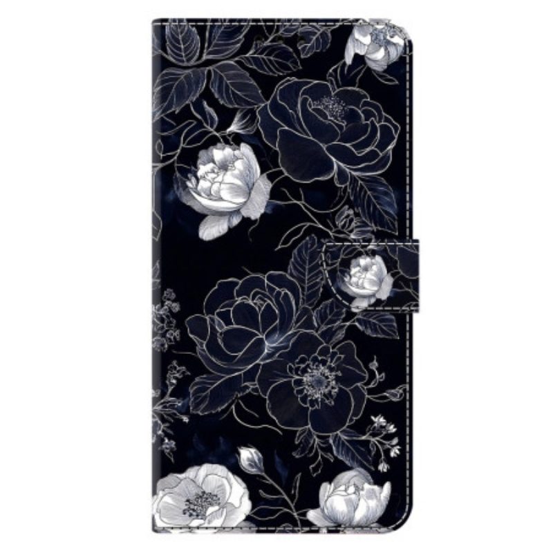 Lederhüllen Samsung Galaxy A17 4g / 5g Vintage-blumen
