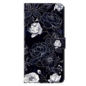 Lederhüllen Samsung Galaxy A17 4g / 5g Vintage-blumen