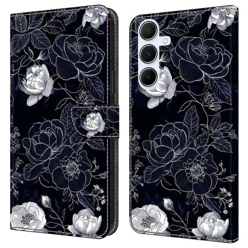 Lederhüllen Samsung Galaxy A17 4g / 5g Vintage-blumen