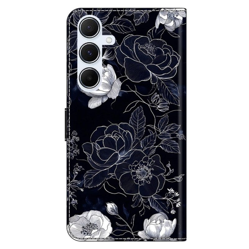 Lederhüllen Samsung Galaxy A17 4g / 5g Vintage-blumen