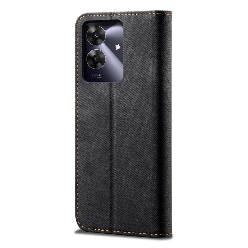 Flip Case Realme Note 60 Handyhülle Denim-stoff