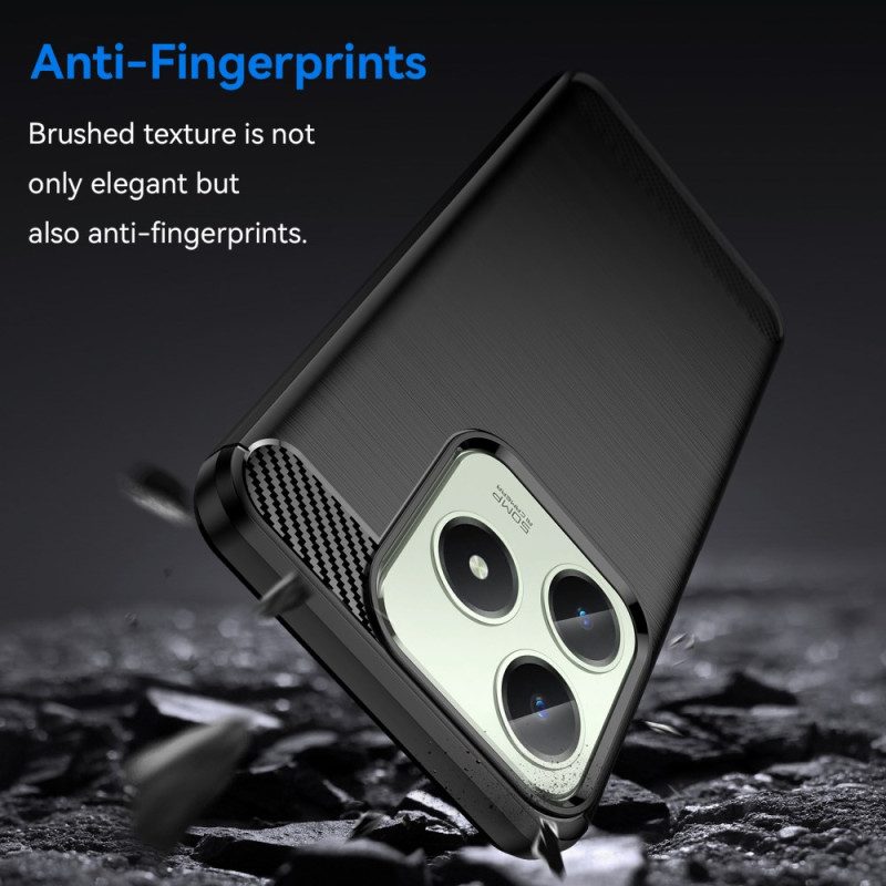 Hülle Realme Note 60 Gebürstete Kohlefaser