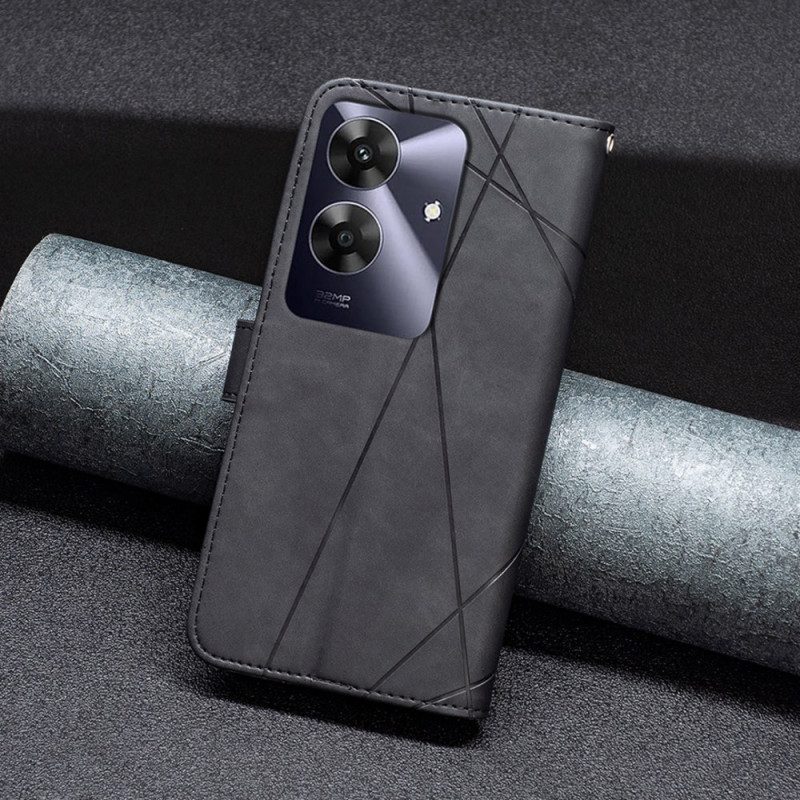 Lederhüllen Realme Note 60 Geometrische Muster Binfen Color