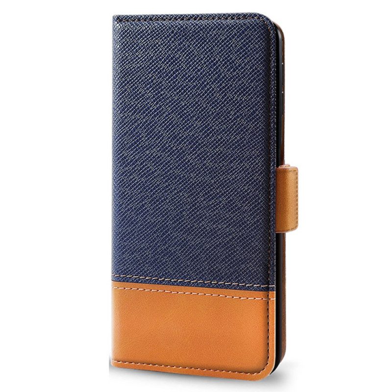 Lederhüllen Realme Note 60 Handyhülle Zweifarbig