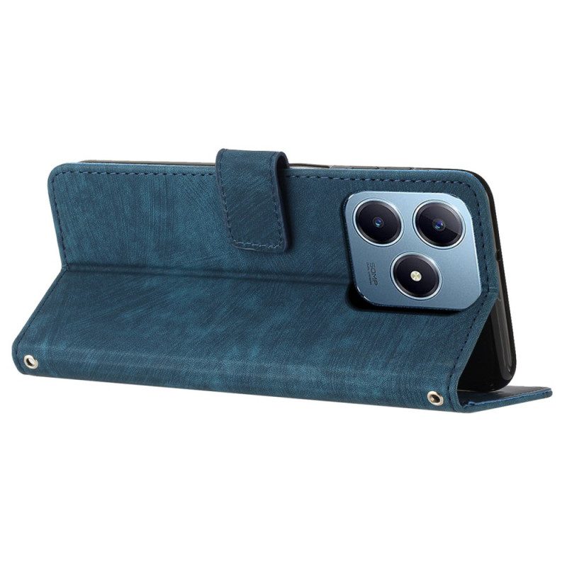 Lederhüllen Realme Note 60 Retro-linien