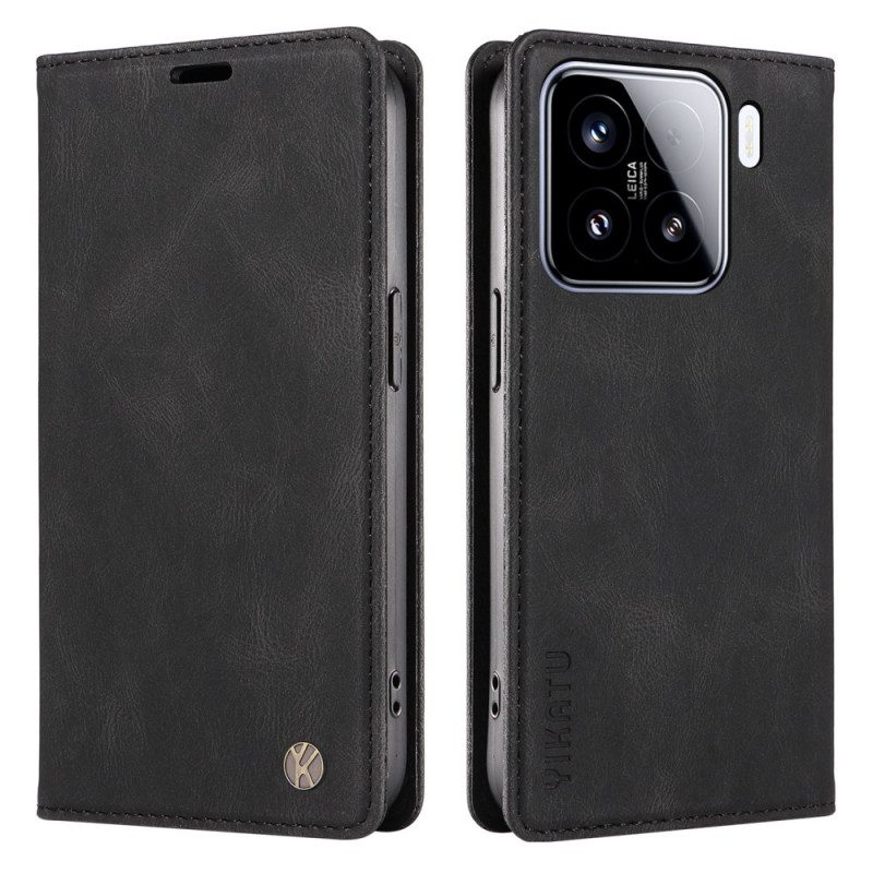 Flip Case Xiaomi 15 Handyhülle Yikatu Wildleder-effekt