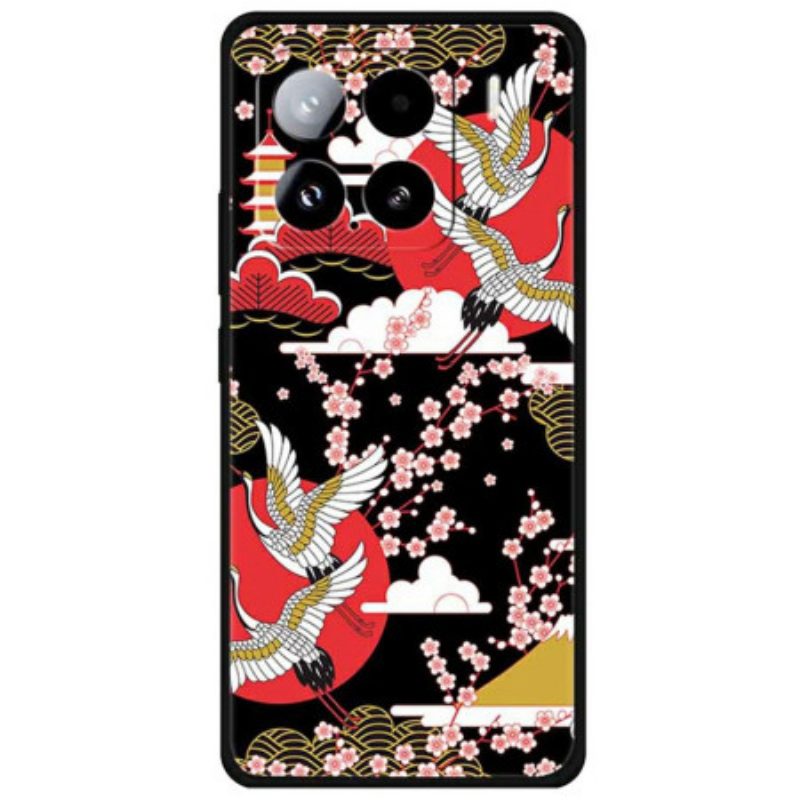 Hülle Für Xiaomi 15 Vier Kraniche Im Flug