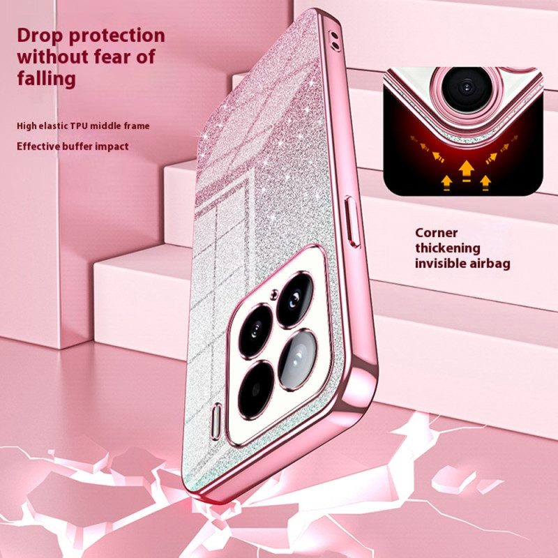 Hülle Xiaomi 15 Handyhülle Pailletten Mit Farbverlauf