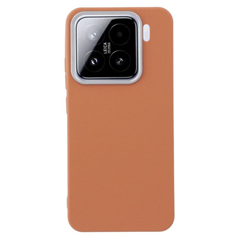 Hülle Xiaomi 15 Lederstruktur