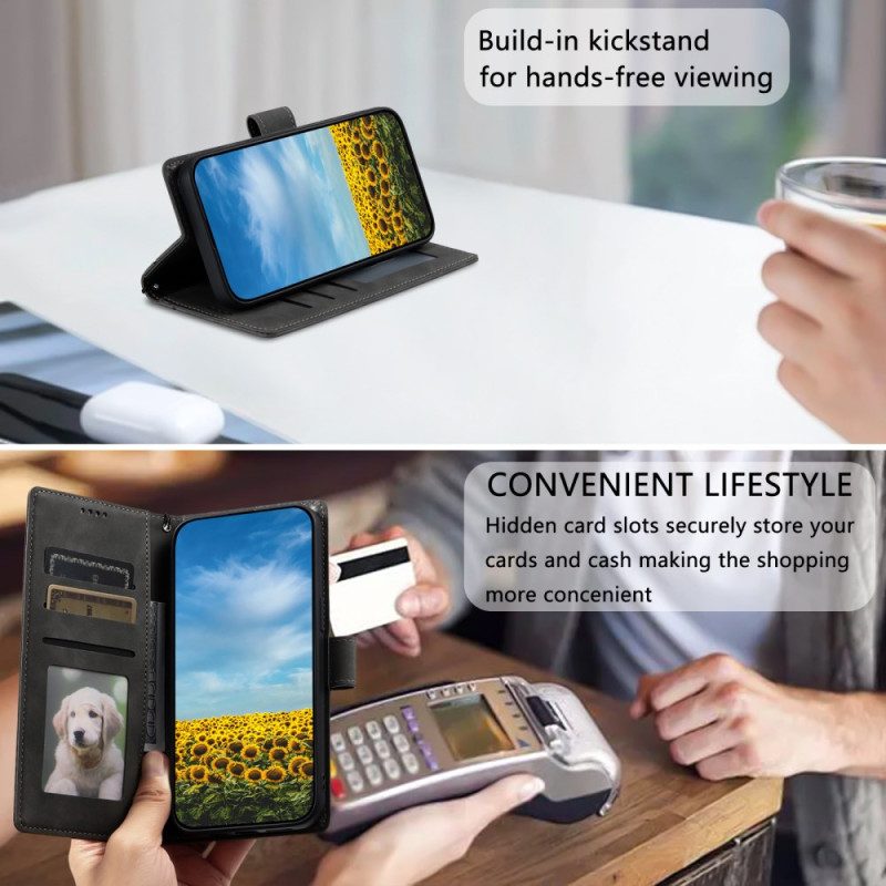 Lederhüllen Für Xiaomi 15 Mandala Wildleder-effekt