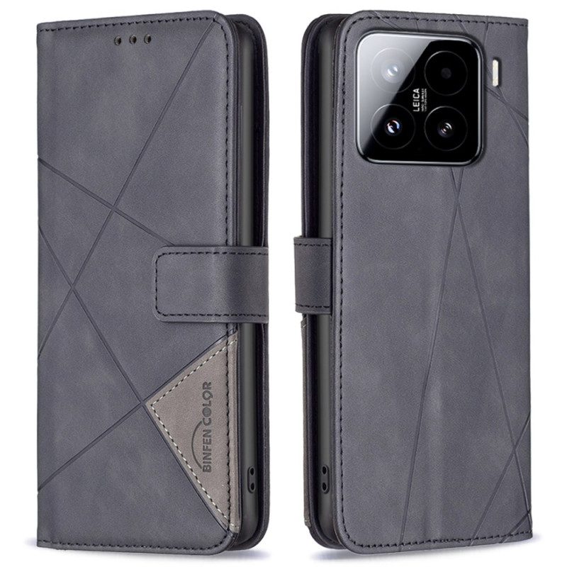 Lederhüllen Xiaomi 15 Binfencolor Geometrie