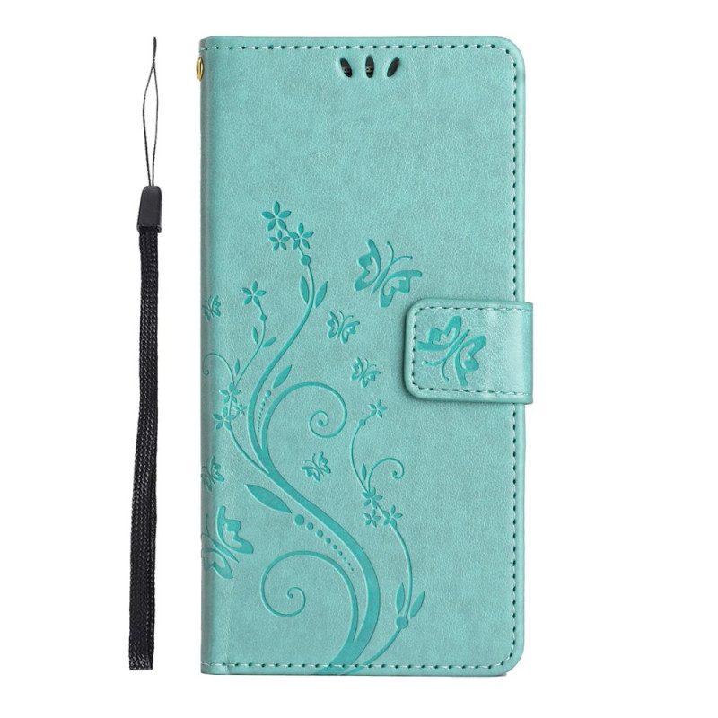 Lederhüllen Xiaomi 15 Handyhülle Blumenmuster