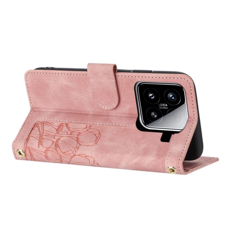 Lederhüllen Xiaomi 15 Handyhülle Löwenzahnarmband