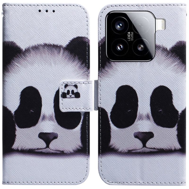 Lederhüllen Xiaomi 15 Handyhülle Panda