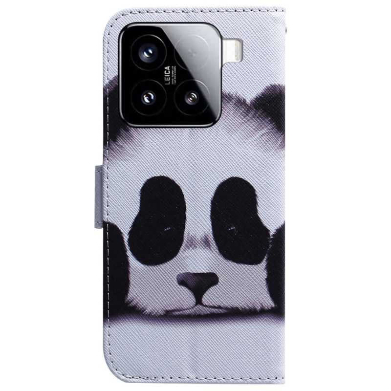 Lederhüllen Xiaomi 15 Handyhülle Panda