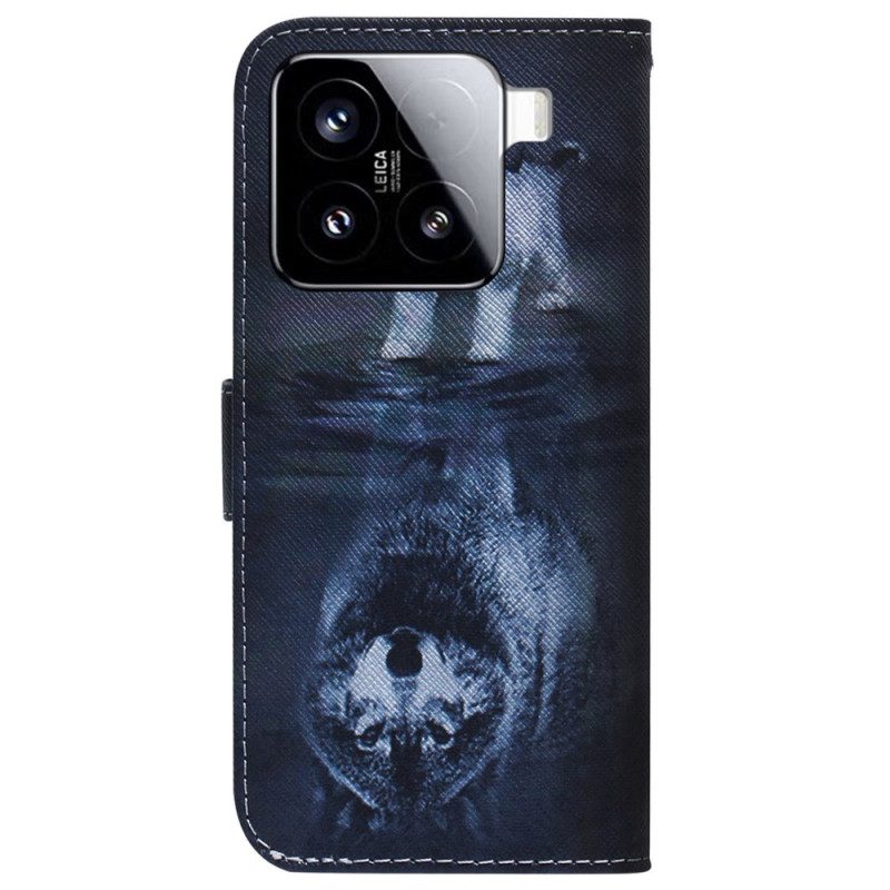 Lederhüllen Xiaomi 15 Handyhülle Welpentraum