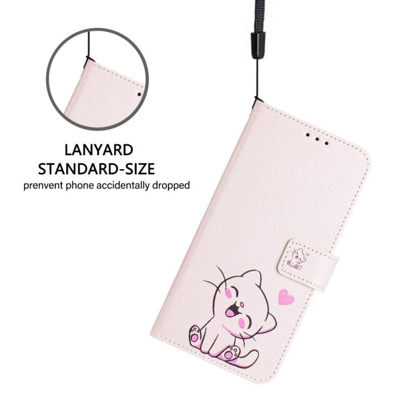 Lederhüllen Xiaomi 15 Kätzchenmotiv