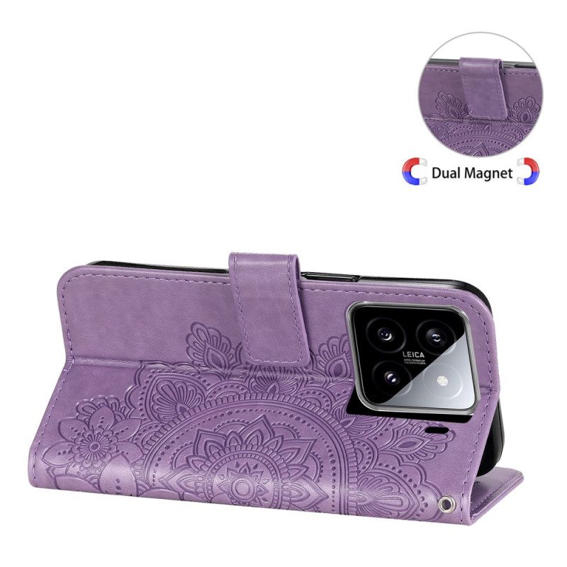 Lederhüllen Xiaomi 15 Mandala-print