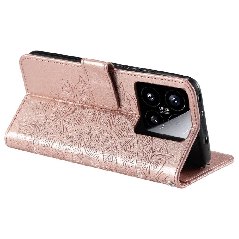 Lederhüllen Xiaomi 15 Mandala Sonne