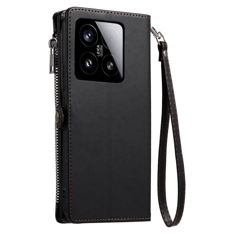 Lederhüllen Xiaomi 15 Münzfach & 8 Kartenfächer