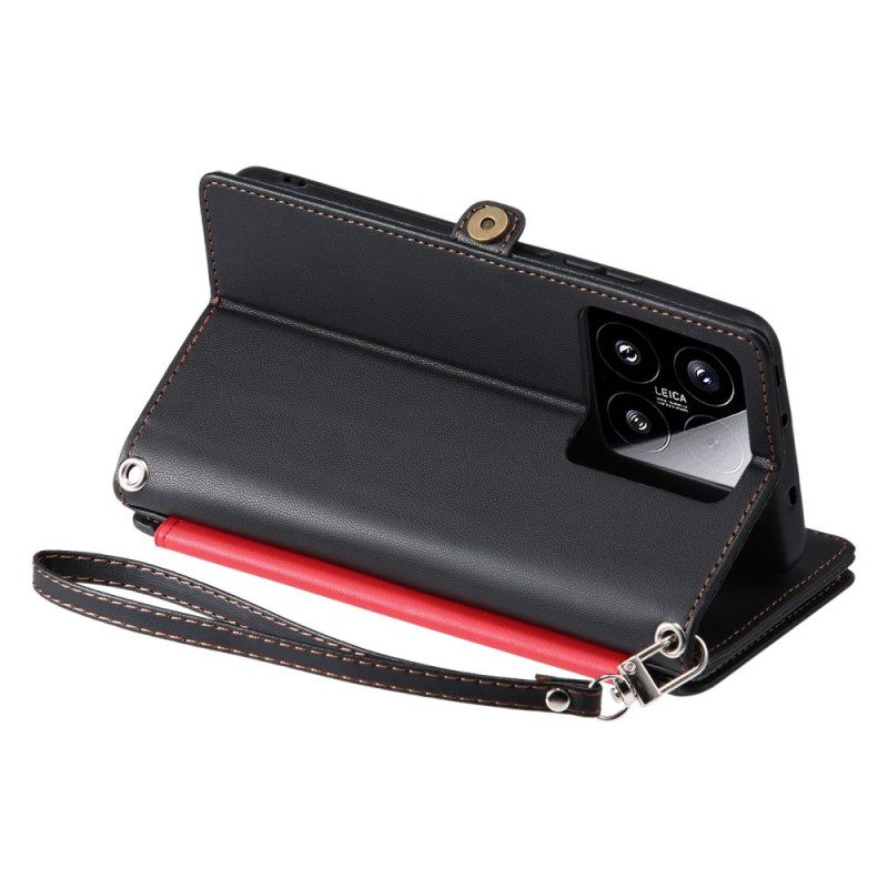 Lederhüllen Xiaomi 15 Münzfach & 8 Kartenfächer