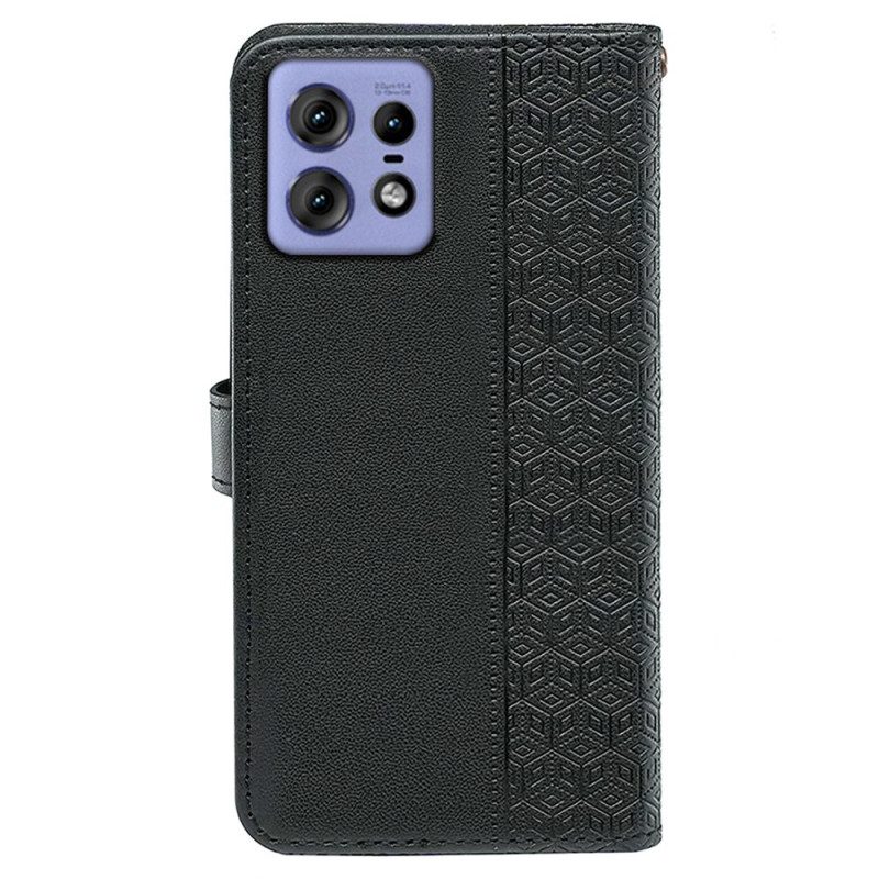 Lederhüllen Für Motorola Edge 50 Pro Würfelfries